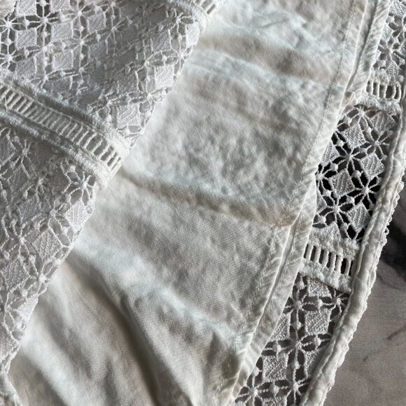 Abercrombie & Fitch White Eyelet Lace Mini Dress XS - Picture 5 of 12